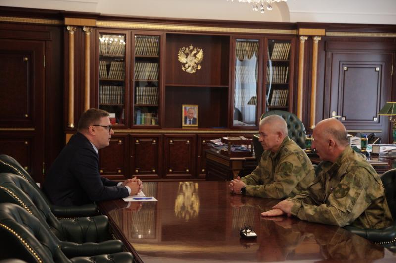Командующий Уральским округом Росгвардии встретился с губернатором Челябинской области